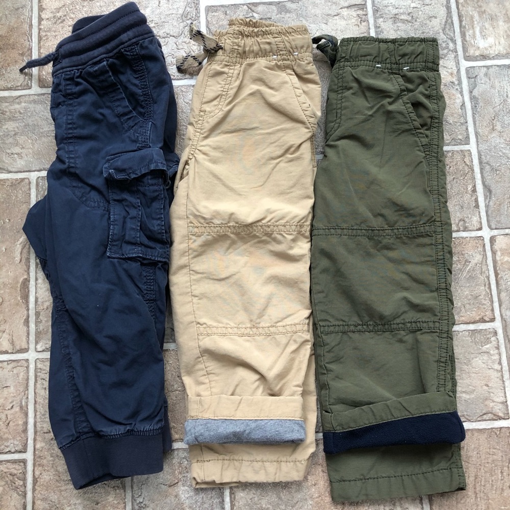 3 pairs of (2T) lined pants - Gap & Gymboree